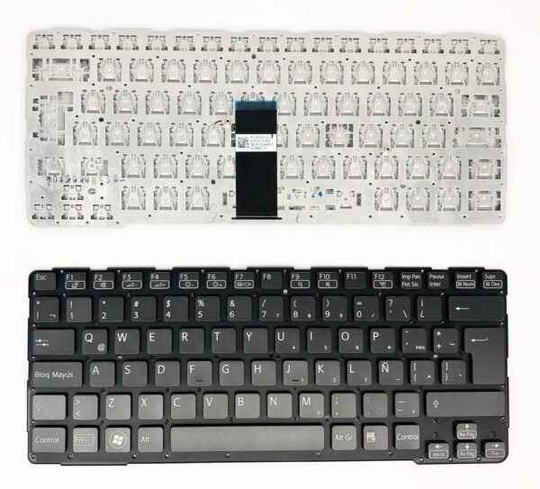 Teclado Sony Sve14Ar Negro Borde Dorado