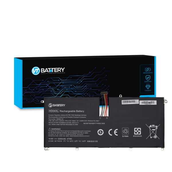Bateria para portatil HP HD04XL Envy Spectre XT 13-2000 Series 14.8V 3200mAh