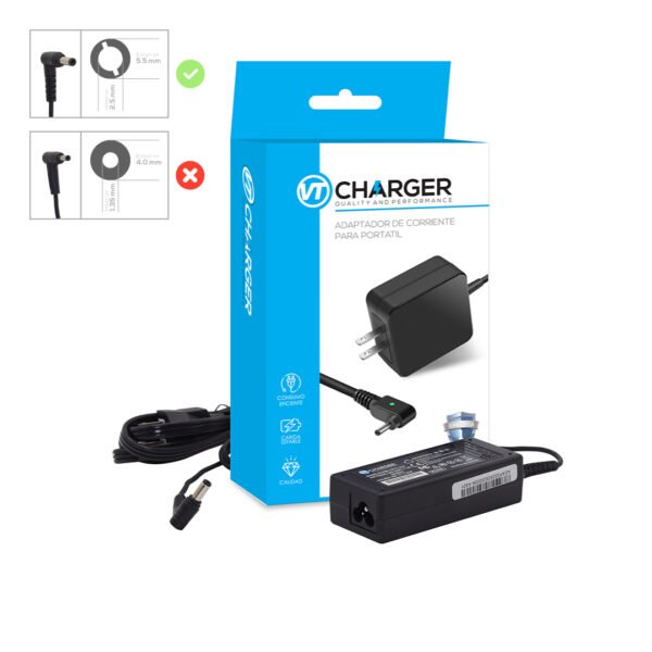 Cargador Toshiba 19V 3.42A 65w