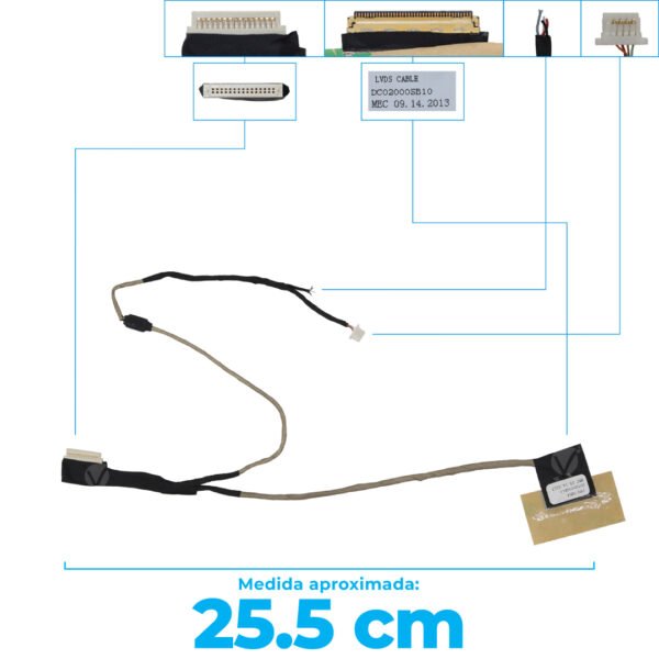 Flex De Video Acer One/D250 Kav60 P531H Big Tips Dc02000Sb10