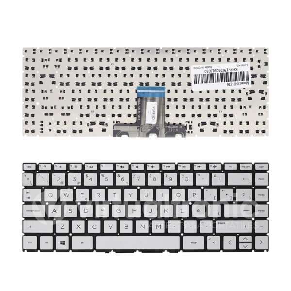 Teclado Hp 14-DA 14-CE 14-CK 14-CD 14-CM 240-G7 245-G7 246-G7 Gris Plata