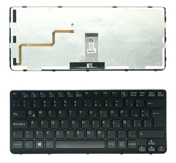 Teclado Sony E14 Sve14 Sve 14 Sve14111elw Negro Con Marco